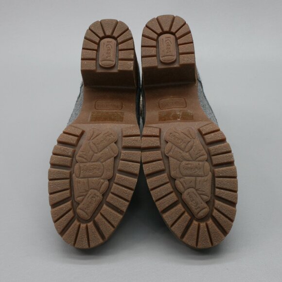 Korks Ease Ladies 9.5 Evie Gray Felted Wool Lace-up Ankle Heels Boots KR0009860 - Picture 8 of 12